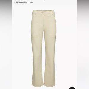 Aritzia Wilfred Free Modern Utility Pants GD Birch